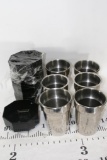 Miscellaneous Kitchenware, Ceramic Bowls 5 units, and Stainless Steel Containers 6 Units