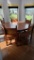 6ft Round Table Double Pedestal Very heavy duty with 10 Leather Chairs