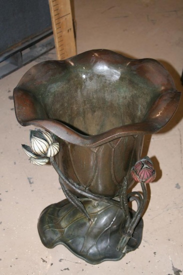 large bronze urn Asian world expo 24"x24"