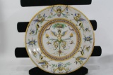 Rare Antique Cantagalli Plate Italian Hand Painted MAJOLICA FAIENCE...10 Inches