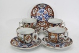 Japanese Tea Set Porcelain/Ceramic Four tea cups 3