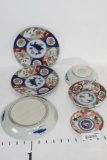 Assorted Asian Collectible Plates Bowl & Saucer 6 units, size varies from 4