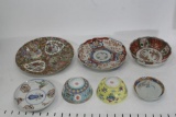Assorted Collectible Asian Plates Small Bowls & Saucers Size varies 3.5