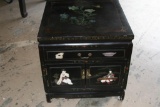 Decorative Hand Painted Nightstand with Chinese Influence 22