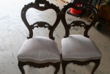 Vintage Wooden Carved Dining Chairs 36