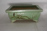 Antique Green Ceramic Porcelain Pottery Approx 13
