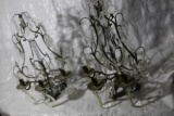 Pair of Candelabra Candle Holders Crystals 22 Tall 15in Wide 9in deep. 2 units