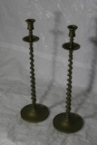 Pair of Vintage Candelabra approx 20 inches Tall