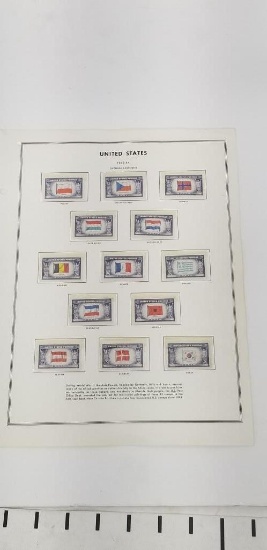 Collectible 1943-44 International Stamp Collection