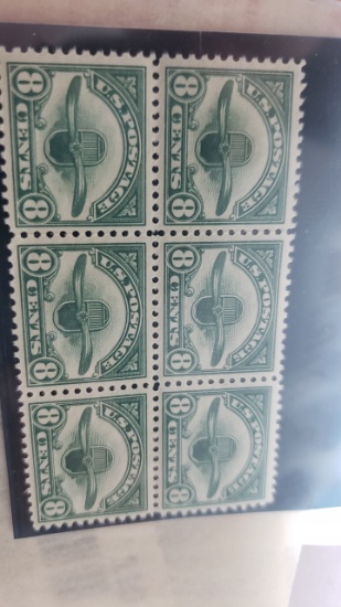 Collectible 8c stamp 1923 Airmail 6 units