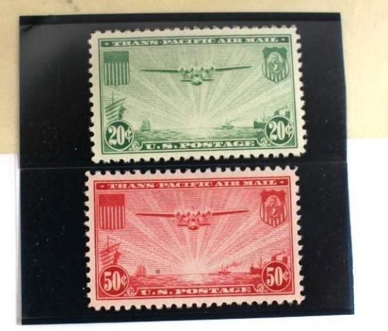 "Transpacific" Stamps 20 and 50 cents 1935-1937