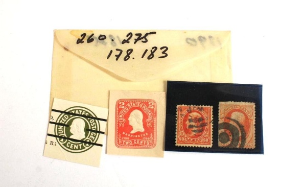 Antique "Postage Due" Stamps 1 and 2 cents Maybe 1890