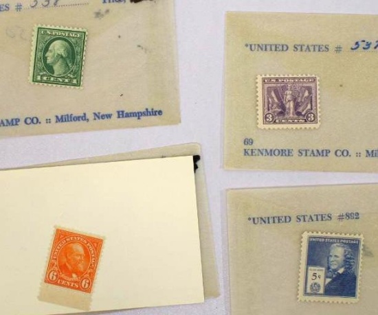 Various Antique "Postage Due" Stamps 1, 3, and 5 cents