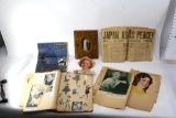 Various Antique Vintage Collection of Hollywood Celebrity clippings, newspaper, photo etc.