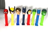 Collectible Pez Dispenser Superheroes such as Batman, Wonderwoman,hulk etc 8 units