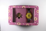 Disney Winnie the Pooh Plastic Child Watch and Miniature Clock