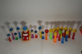 Collectible Pez Dispenser Clowns & Happy Face 20+ Units