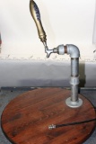 Coors Keg dispenser with wooden platform and hose connector 1 unit approx W 2 ft x H 2 1/2 ft.