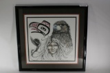 1983 Native American Art Rescue From Chief Snail Signed 194 of 200 24x24