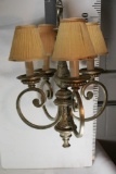 Silver Colored Metal Chandelier aprox 24