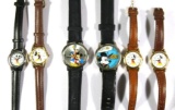 Various SII Disney Mickey and Friends Watches, MK1317A, MCK374, RRS378, RRS378, etc. 6 Units