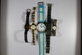 Various Watches, Gruen, Pulsar, Anne Klein, Guess, and Fossil 5 Units