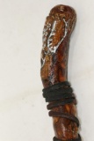 Collectible Handcarved Wooden Cane voodoo stick 31