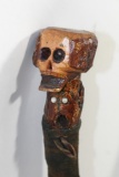 Handcarved Wooden Tribal cane voodoo stick 26 inch