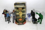 Assorted Collectible Action Figures, Hulk, Starwars, Star trek etc.size varies from 5-10