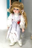 sweetheart porcelain collector doll apprx 16