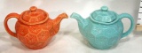 Porcelain Ceramic Tea Pot Collection from Portugal 10x6x5