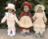 African American Dolls 3 units 15 in tall