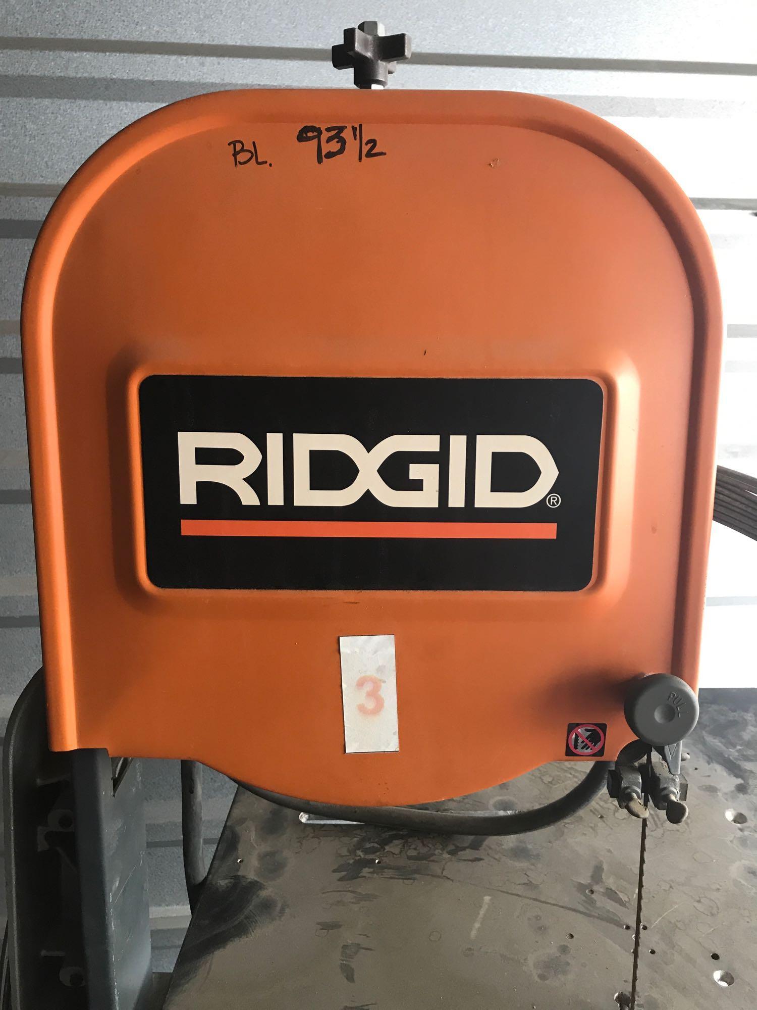 Ridgid BS14002 Band Saw on Rolling Stand | Proxibid