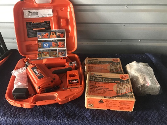 Paslode Cordless Framing Nailer with Nails And Fuel Cells