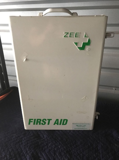 Metal First Aid Kit Station With Supplies
