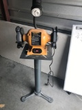 Central Machinery 6 Inch Bench Grinder On Stands With Light