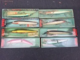 Rapala Lures in Original Boxes - each lure roughly 10in long 8 Units