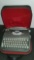 1960's Smith-Corona Skyriter Typewriter with Original Zipper Case