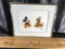 Walt Disney - Mickey and Pluto Framed Certified SeriCel