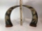 Carved Horns Tusk Asian 2 Units