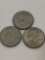 3 1979 U.S. One Dollar Coins