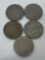 5 Mexico 200 Peso Coins - 175th Anniversary of Independence