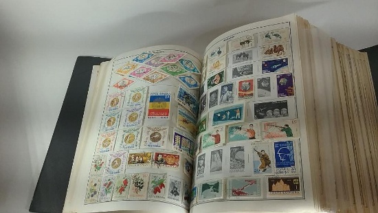 World Stamp Album Countries R, S, T, V, Z, W with Stamps