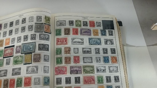World Stamp Album Countries C, D, E, F with Stamps