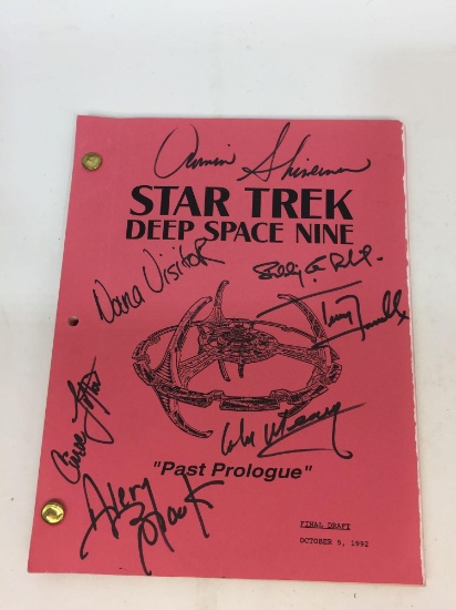 Signed Star Trek Deep Space Nine Past Prologue Final Draft Script