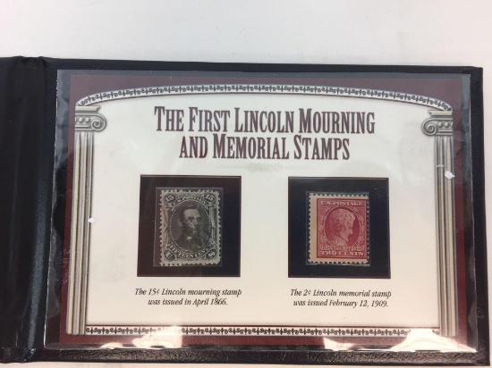 The First Lincoln Mourning and Memorial Stamps