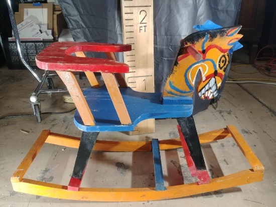 Wooden rocking horses - 2 units