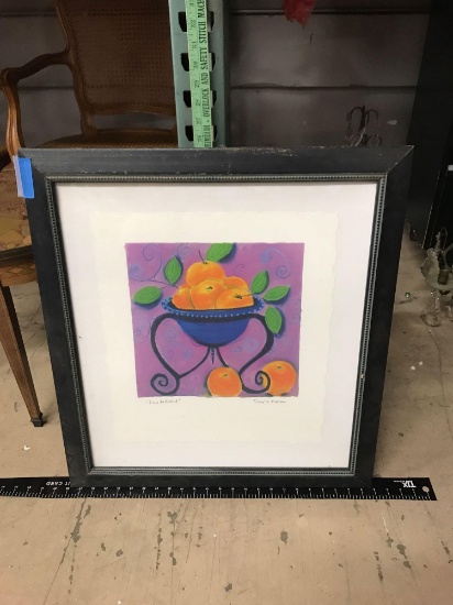 26in Tall, 23in Wide Framed Artwork "Two Fell Out" by Dana Turner