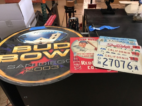 Metal Signs and License Plates - 8 items