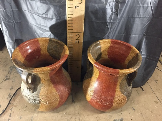 2 Large Ceramic Pots